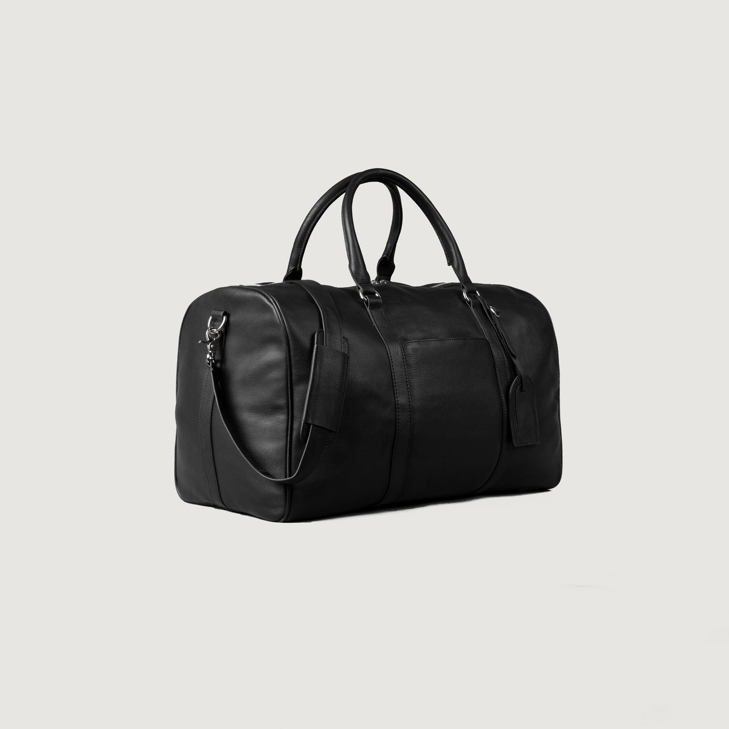 Men's The Darrio Black Leather Duffle Bag – The Jacket Maker